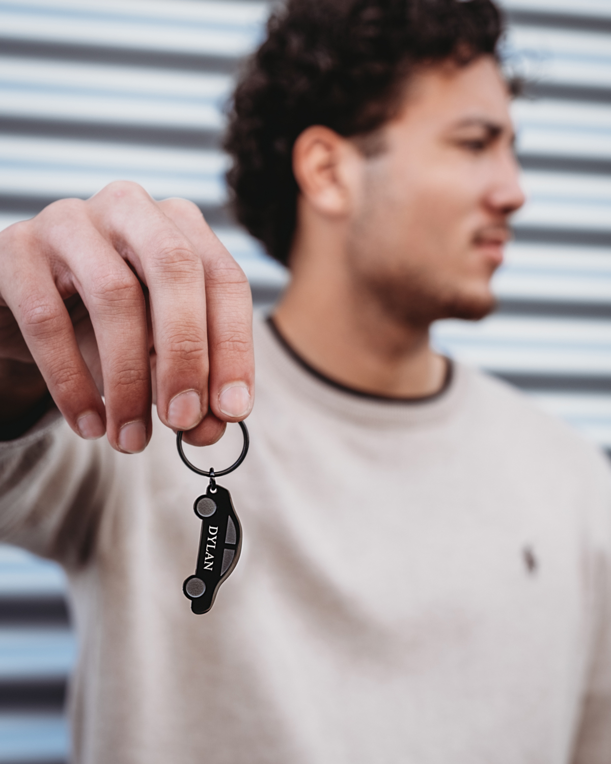 Auto sleutelhanger graveren