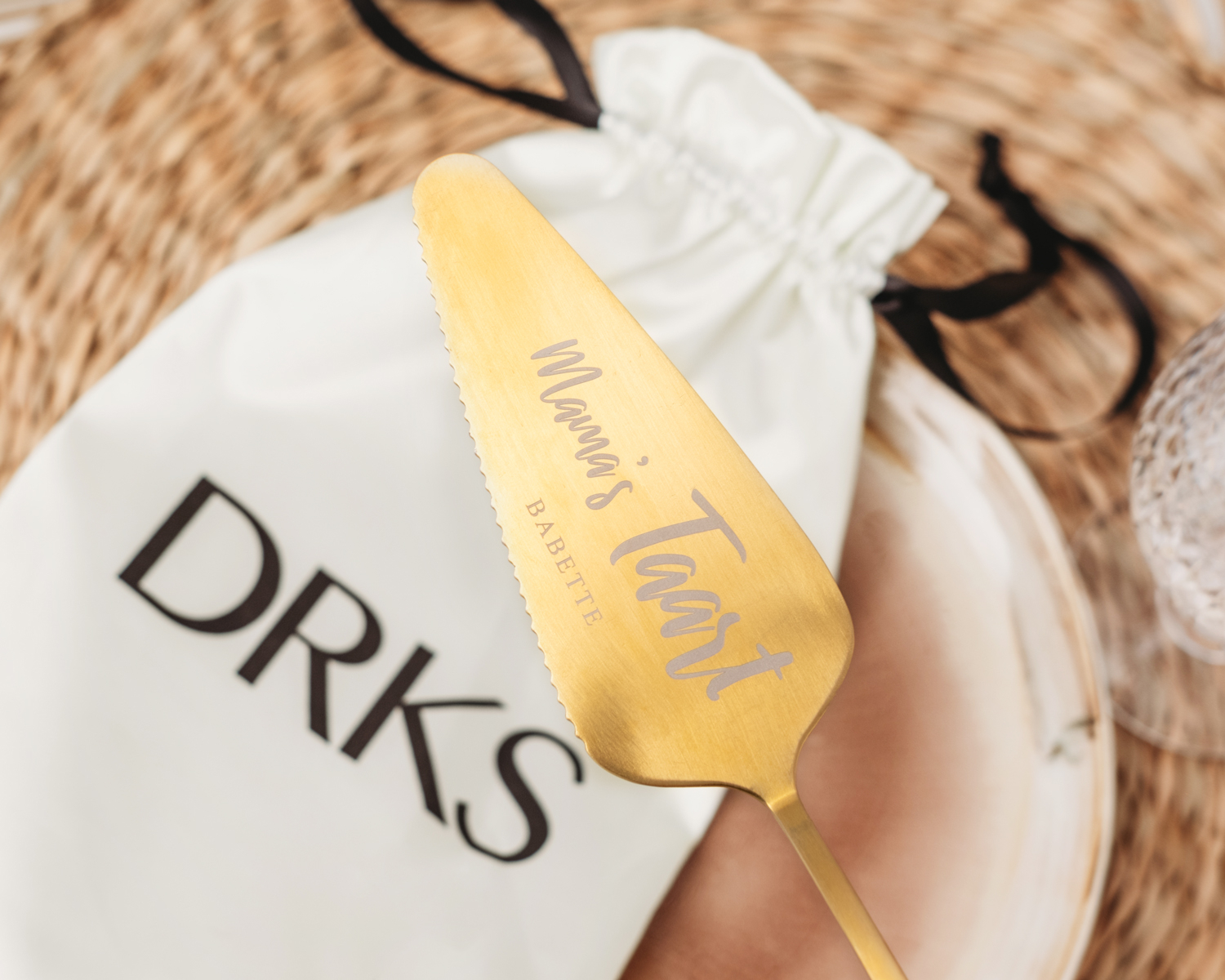 Gouden taartschep voor mama's taart