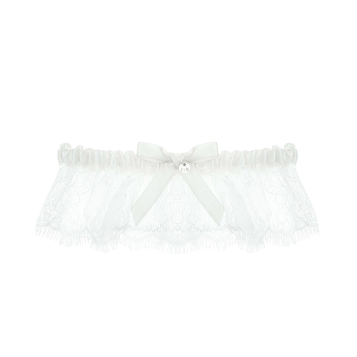 Lace kousenband met initialen
