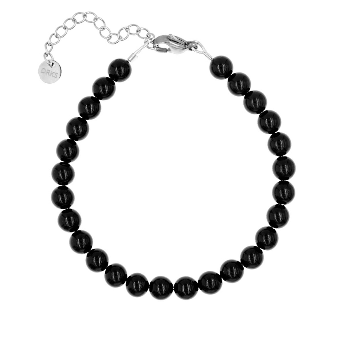 Elegante armband met zwarte faux parels voor elke gelegenheid