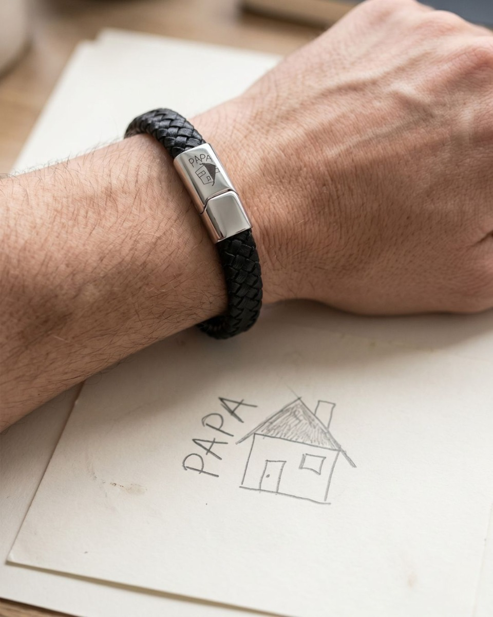 Armband met tekening voor heren