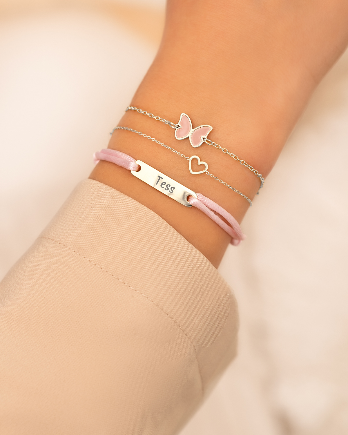 Kinder armbandje vlinder