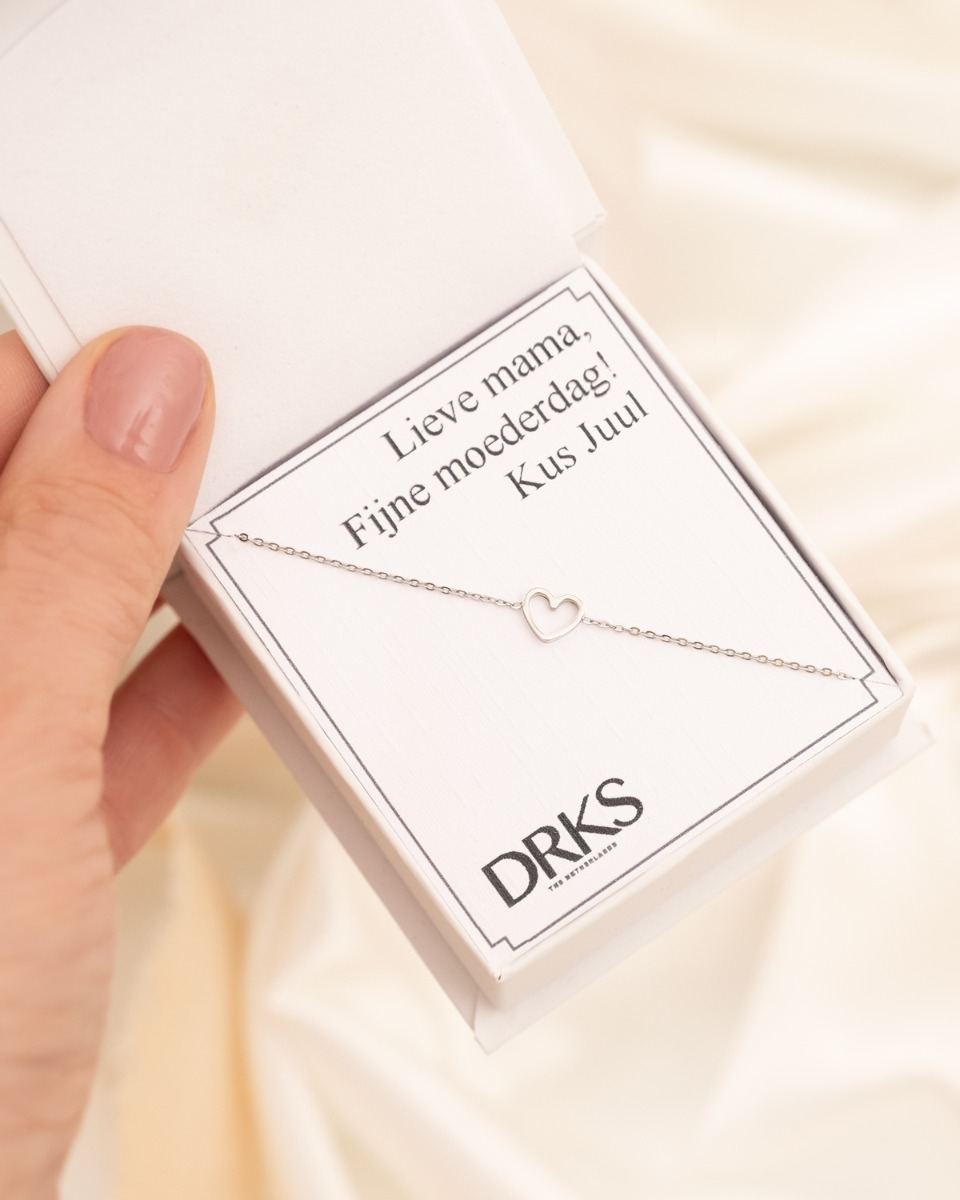 Moeder & dochter armband minimal heart