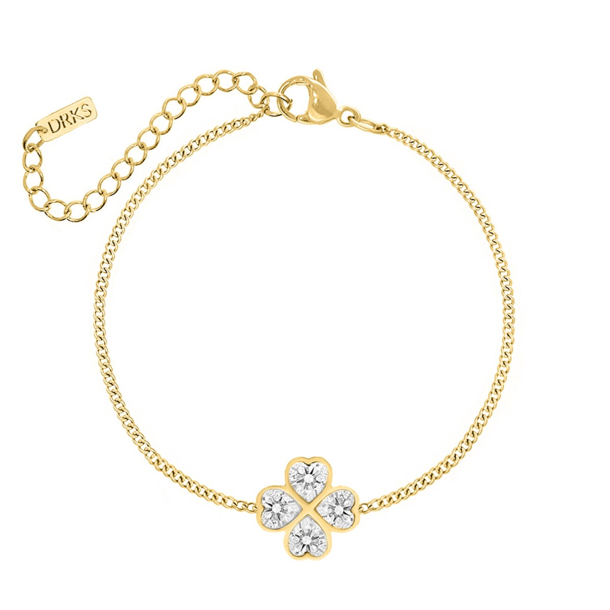 Gouden armbanden met klavertje vier