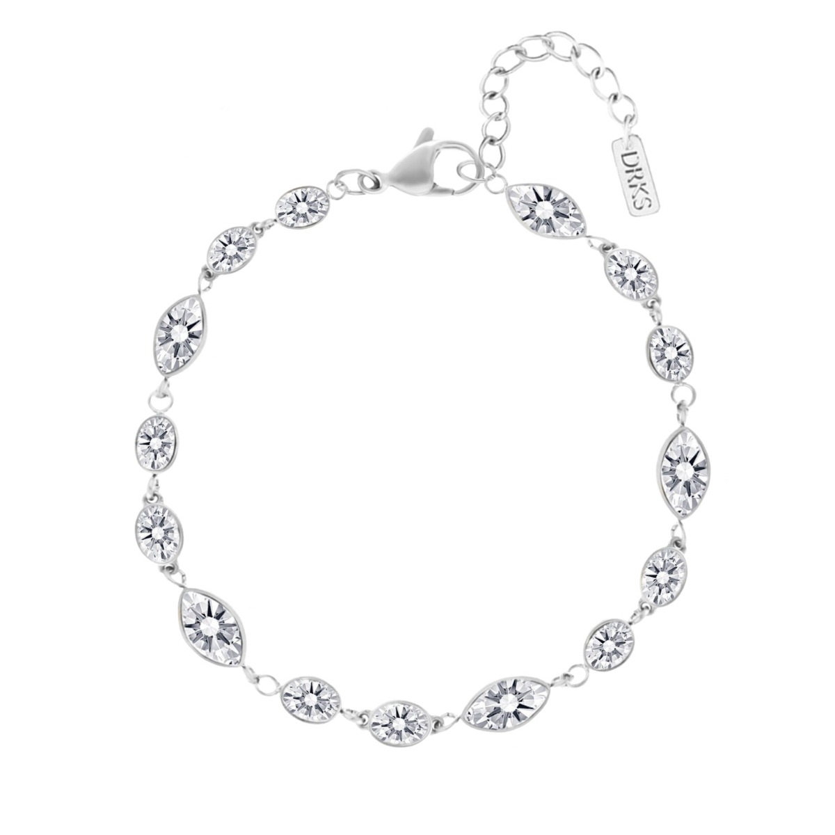 Armband luxe druppel steentjes