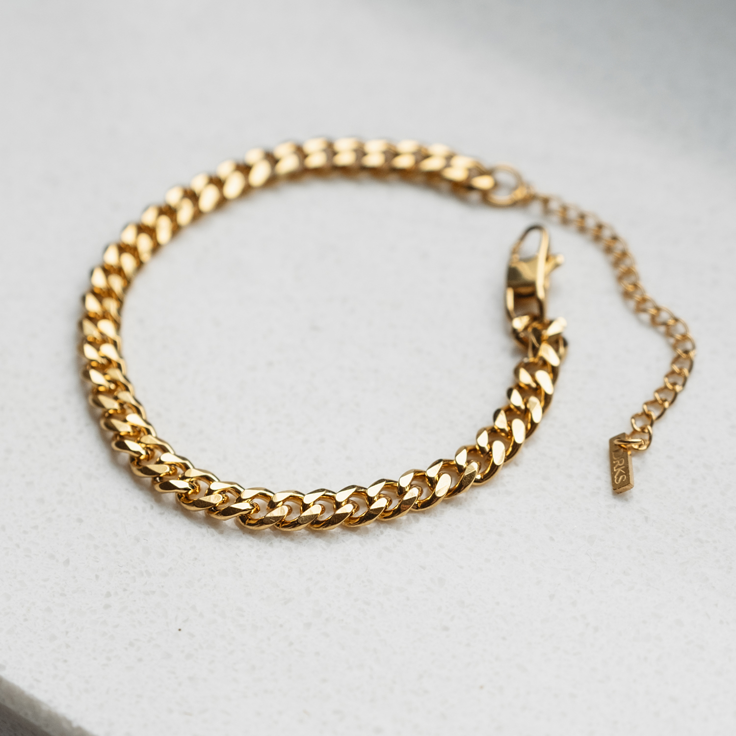 Heren armband chain goudkleurig