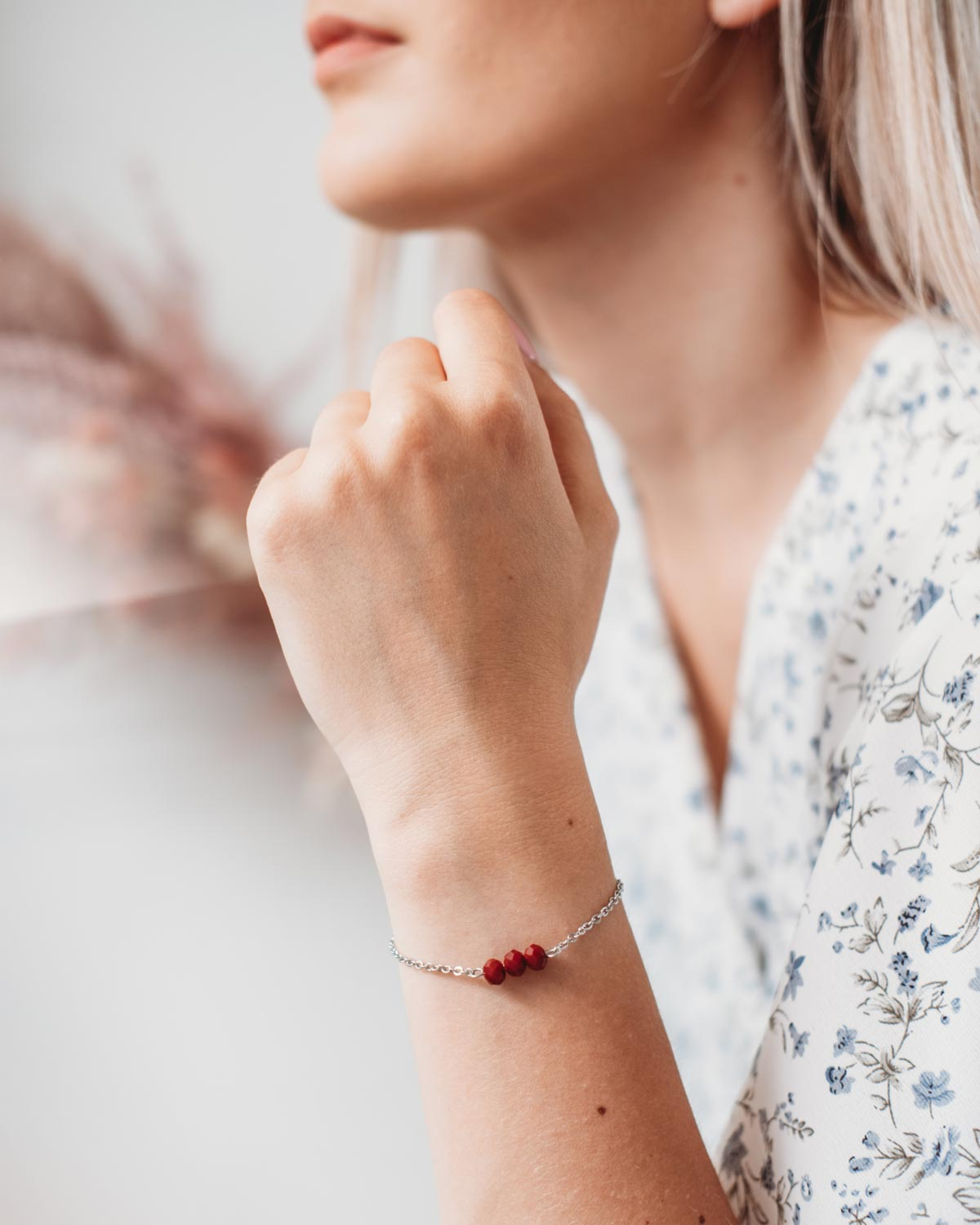 Kinder Armband Charming Bordeaux
