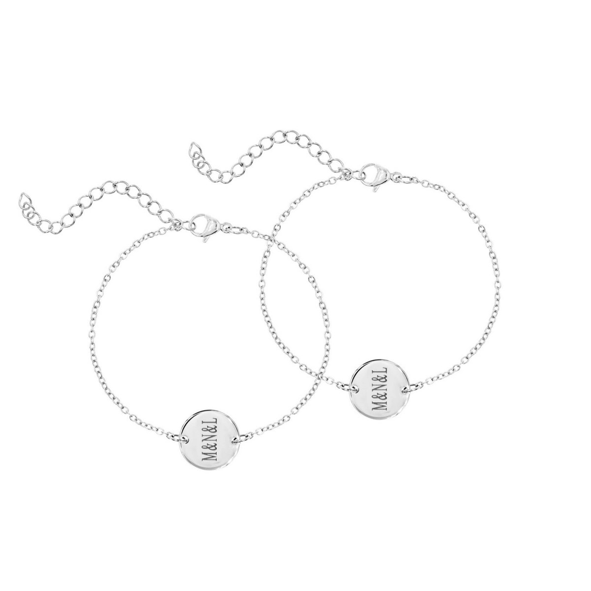 Zilveren armband om band tussen zussen of vriendinnen te eren