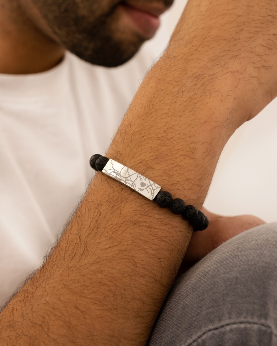 Mannen armband where we met