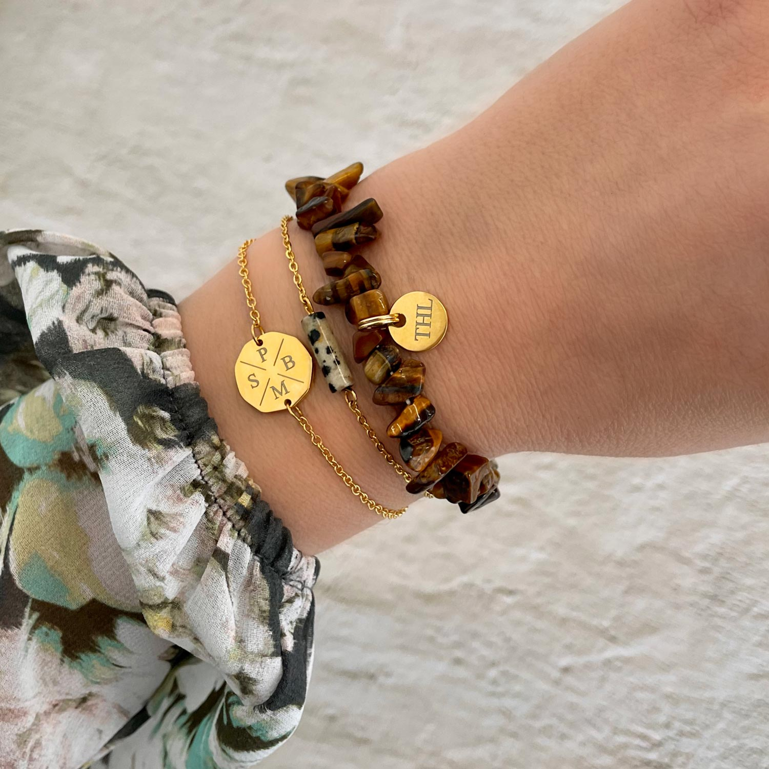 Armbanden combinatie met personalisering