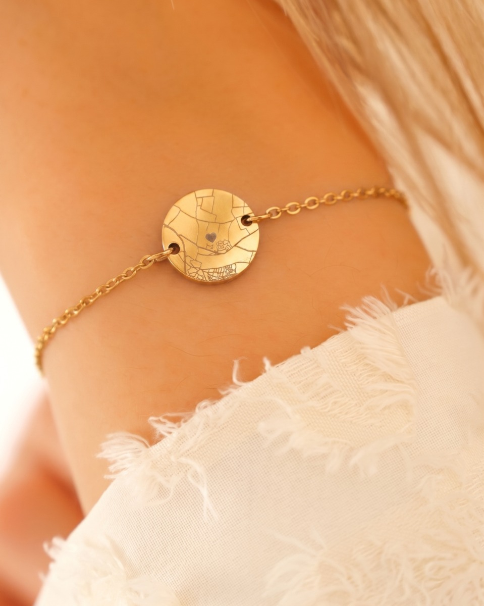 where we met armband dames goud