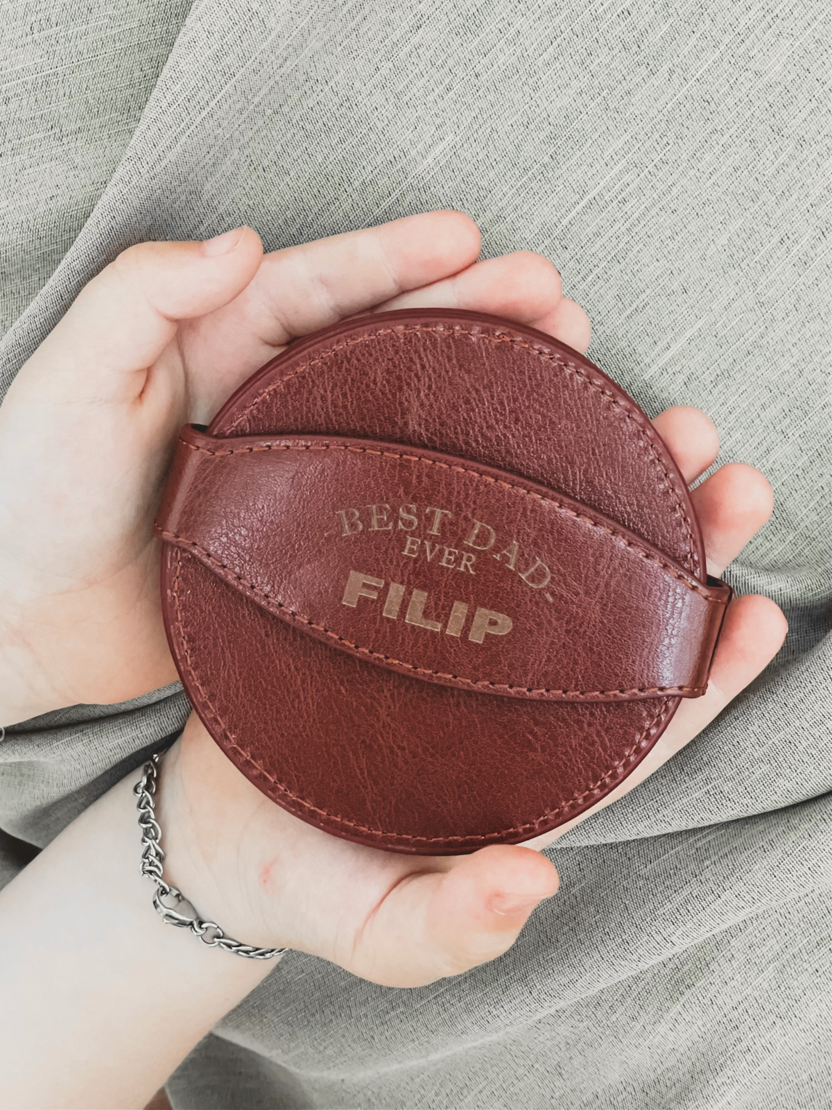 Onderzetters gepersonaliseerd voor papa