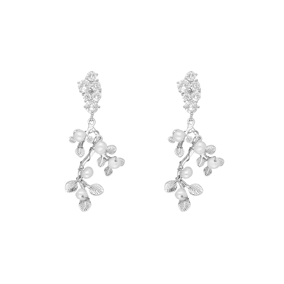 Boho bruidsoorbellen sparkle & pearls