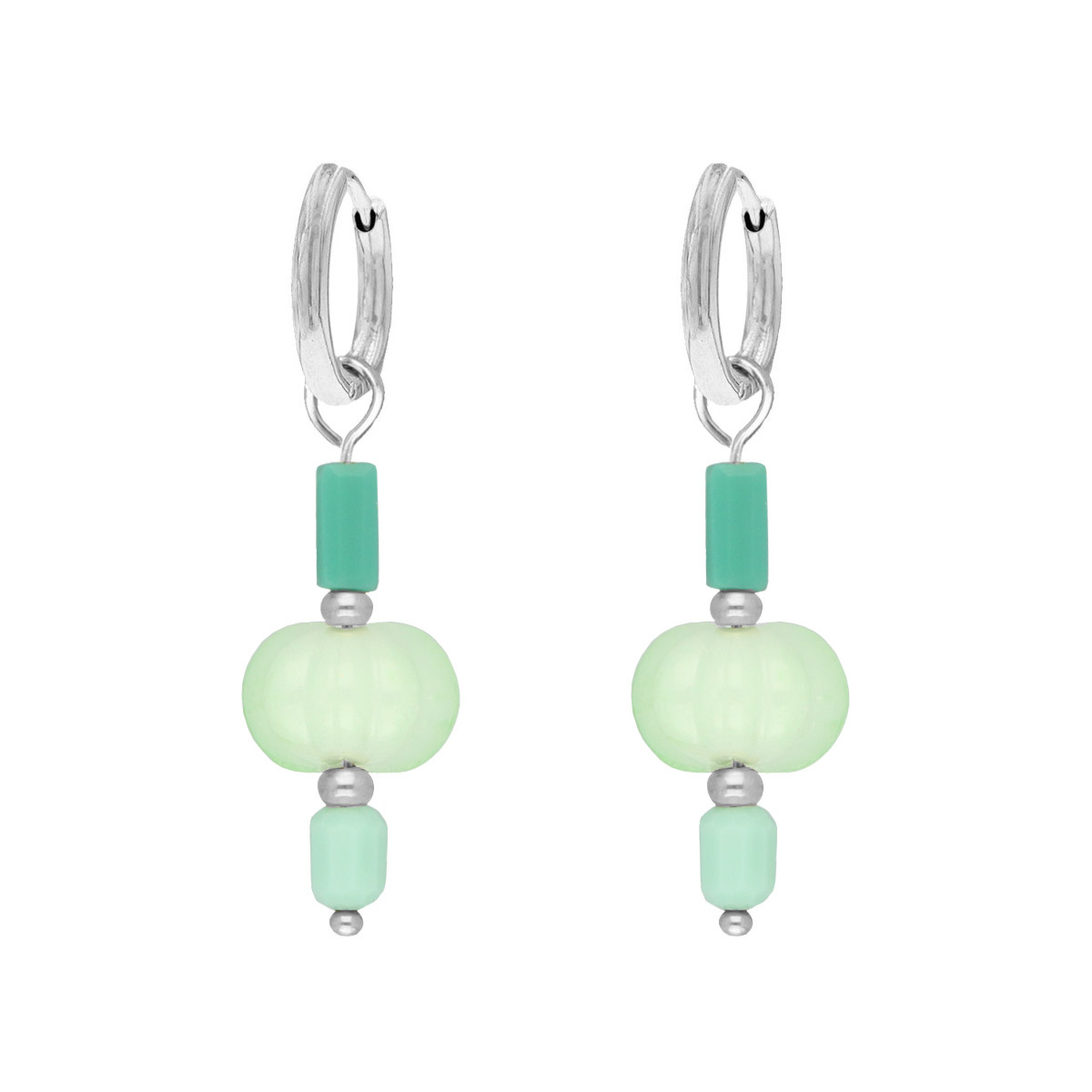 Oorringetjes turquoise hangers