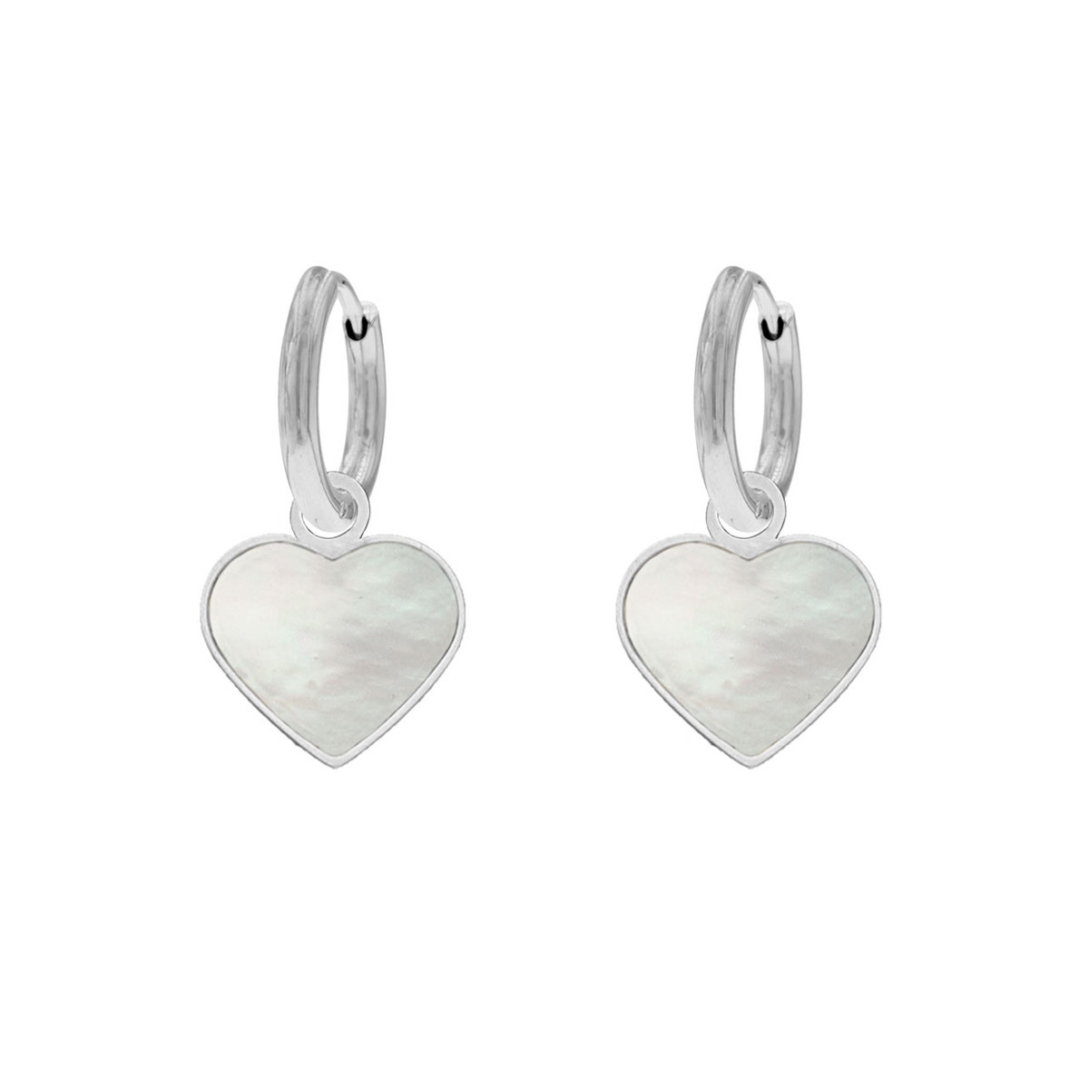 Oorbellen sea shell hartje