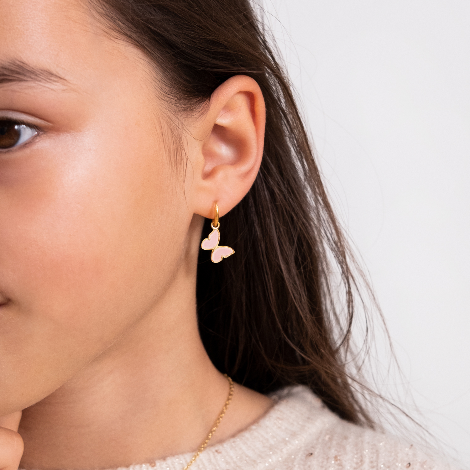 Oorbellen voor kids met vlinder