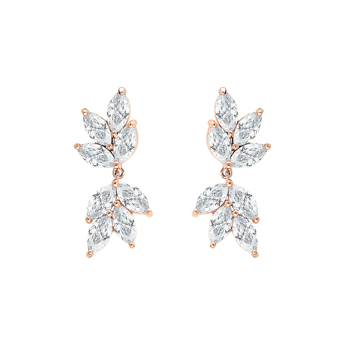 Bridal Oorbellen Rose Goudkleurig