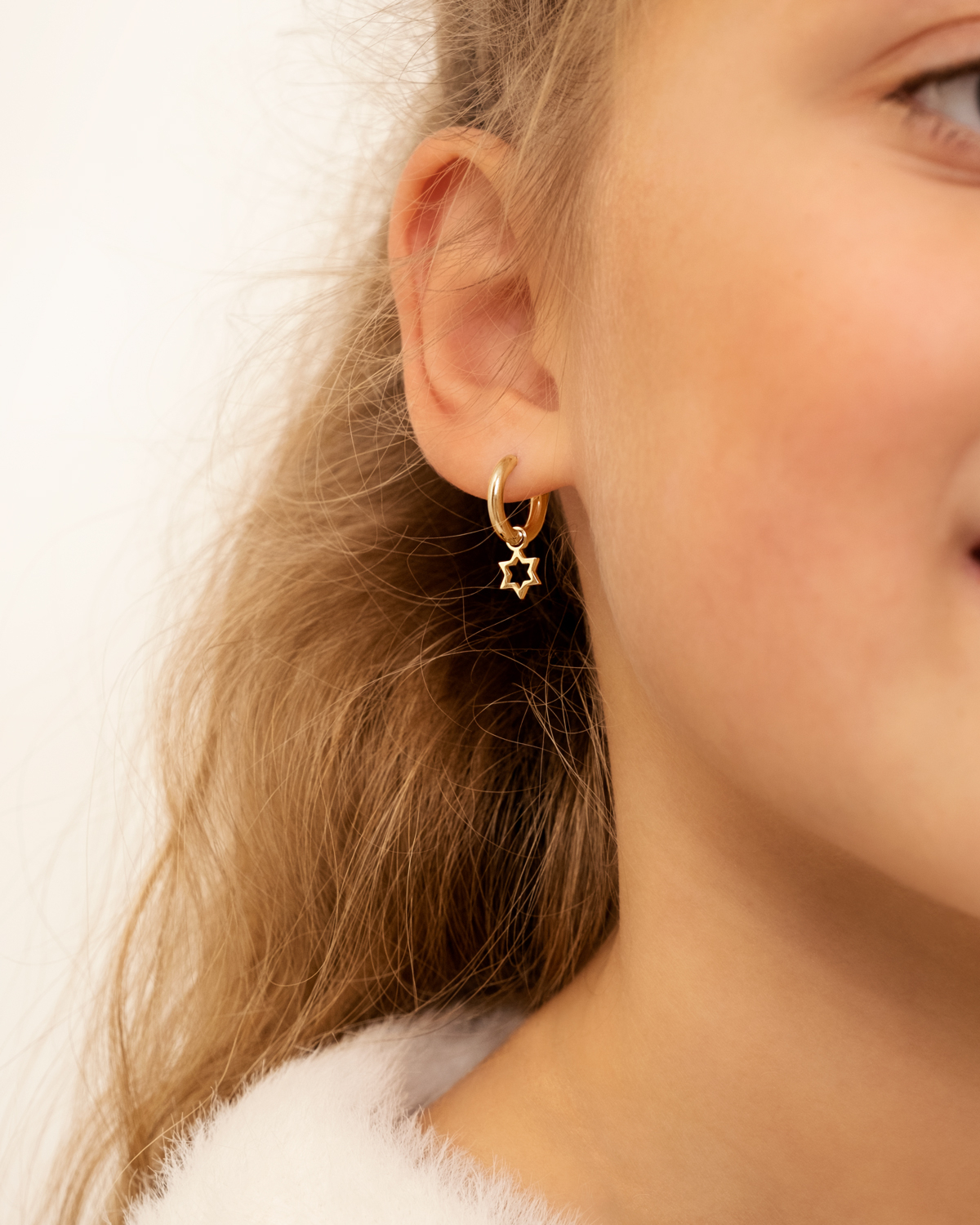Kids oorbellen met sterretje