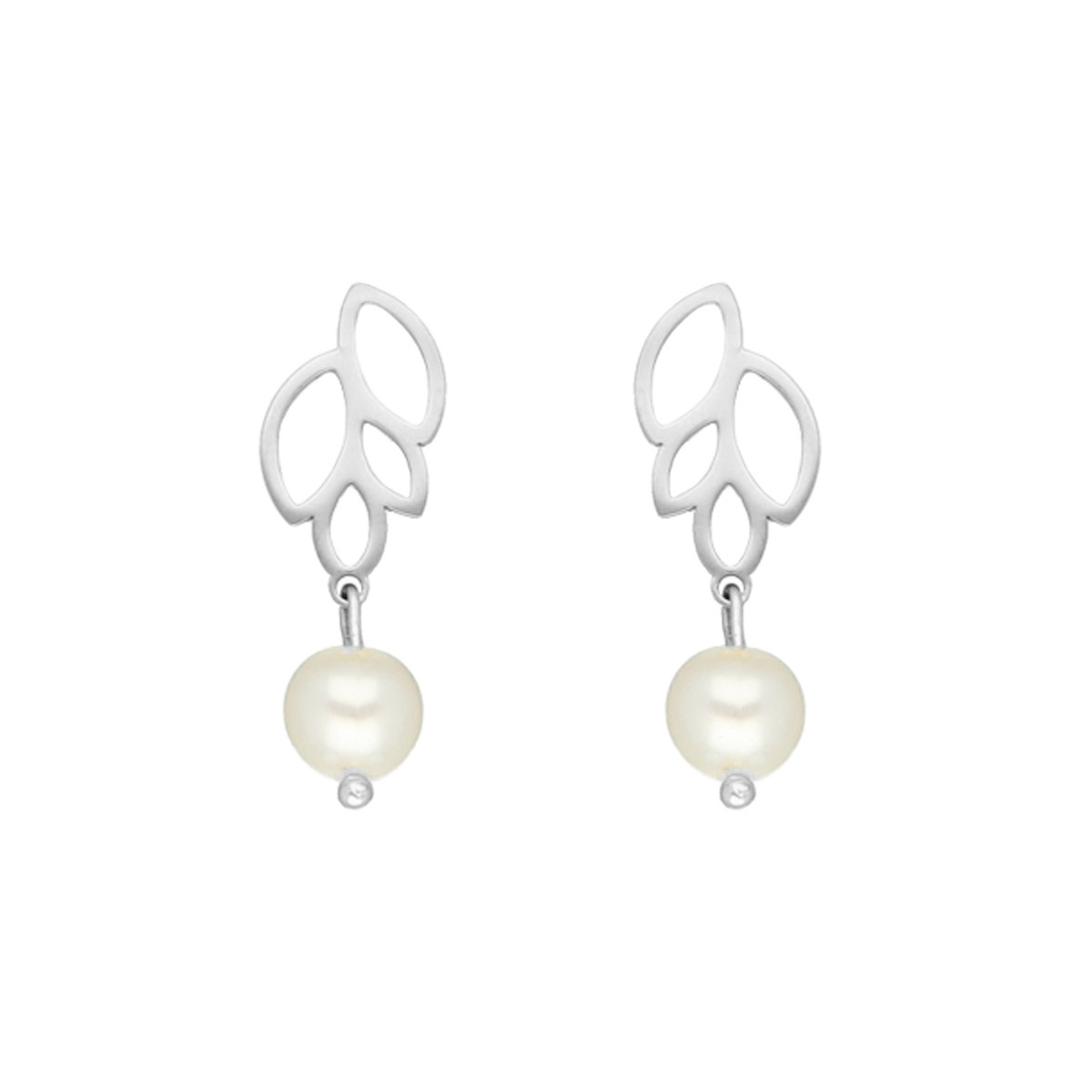 Parel oorbellen boho bride