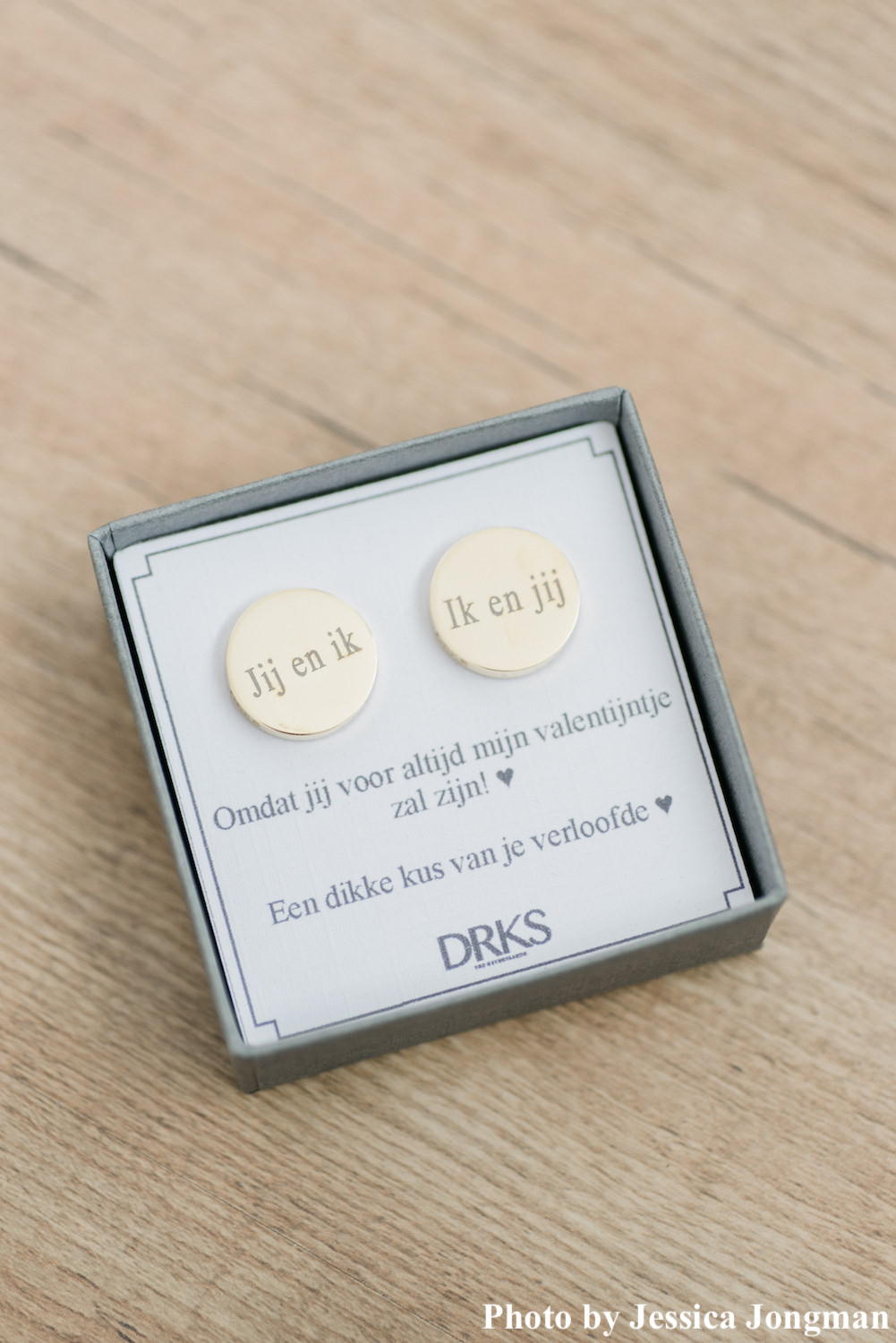 Graveerbare Manchetknopen Rond goud kleurig