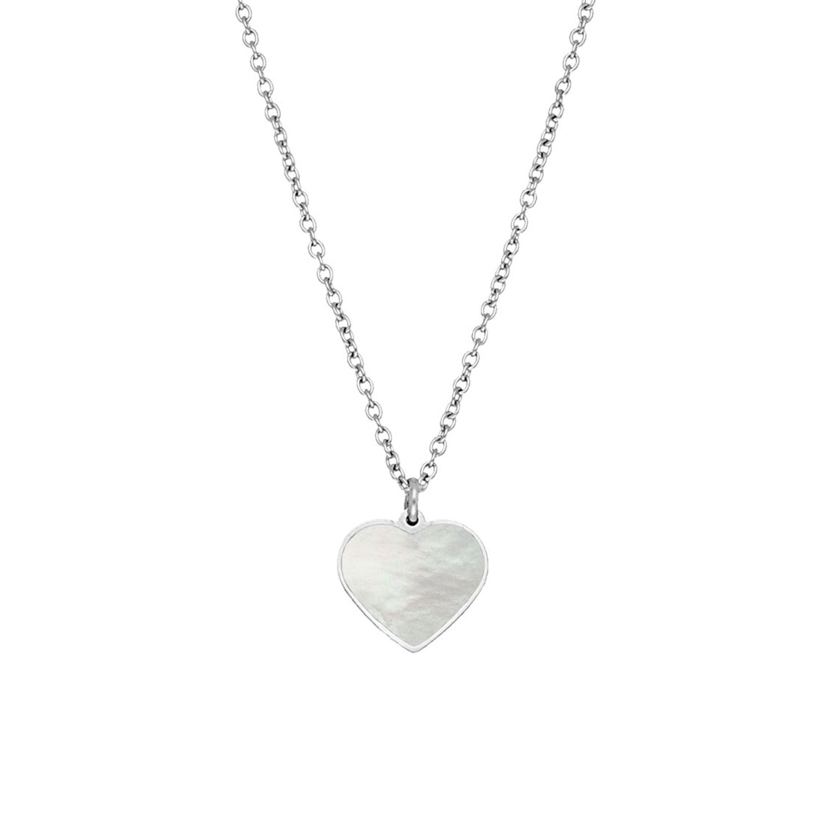 Ketting sea shell hartje