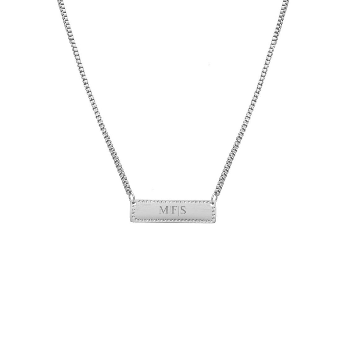 Graveerbare vintage bar ketting