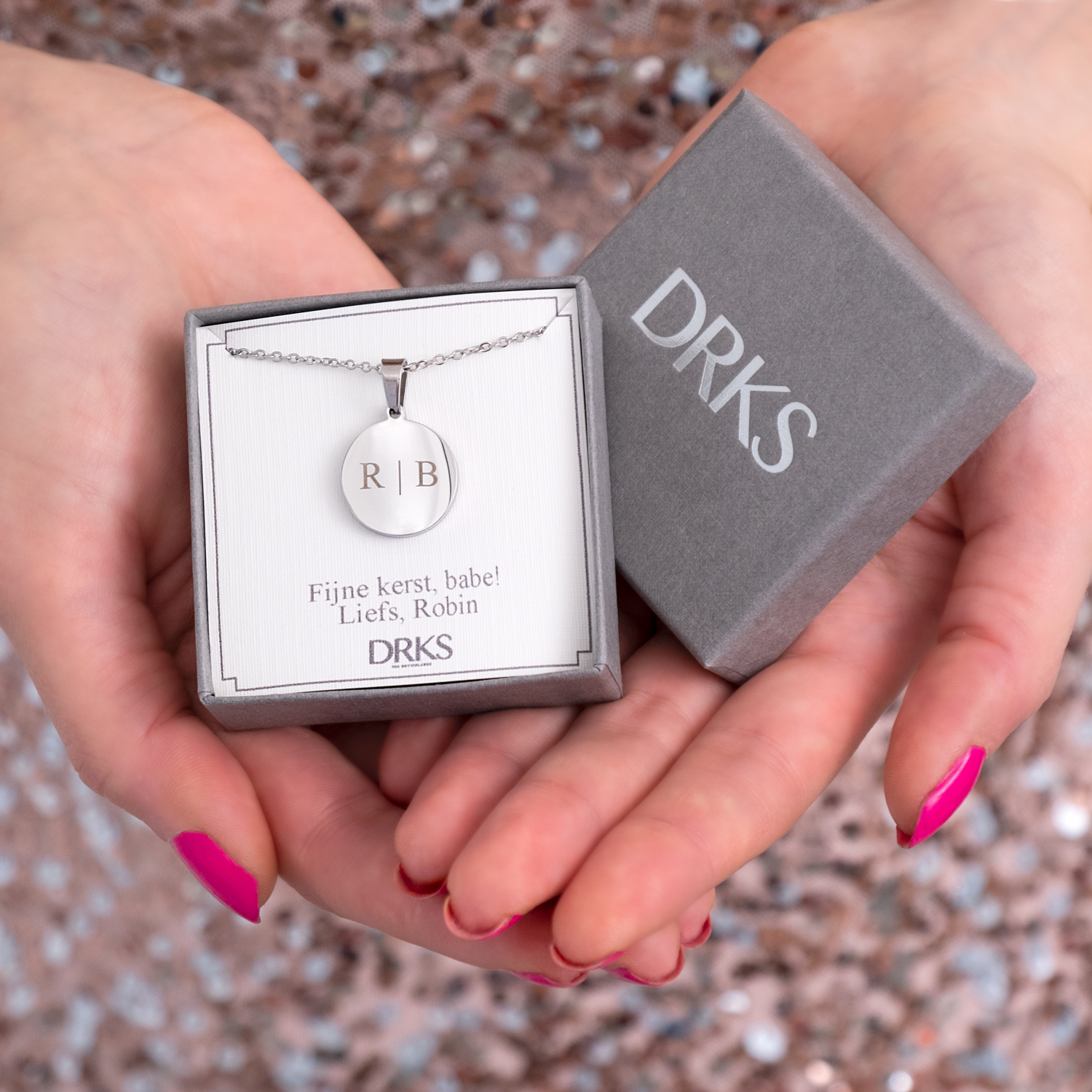 graveerbare ketting zilver