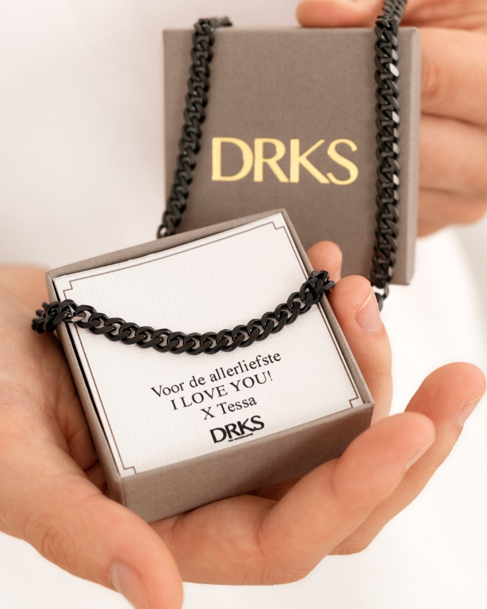 Schakelketting Heren Zwart