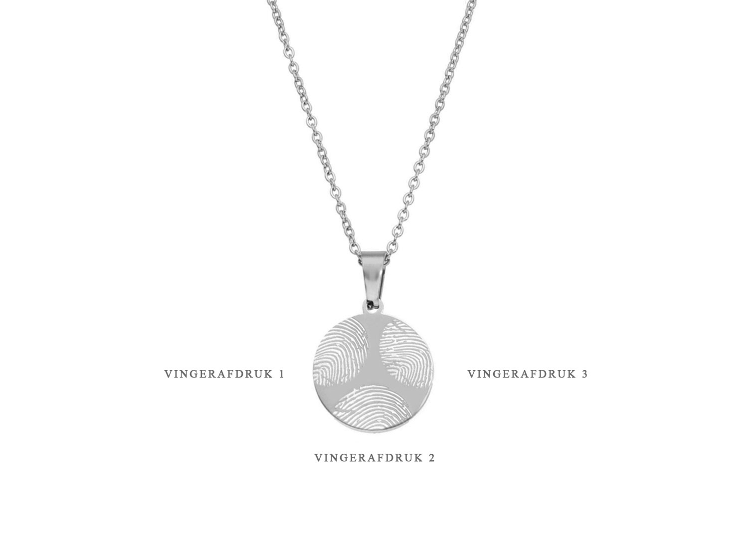 Ketting met 3 vingerafdrukken