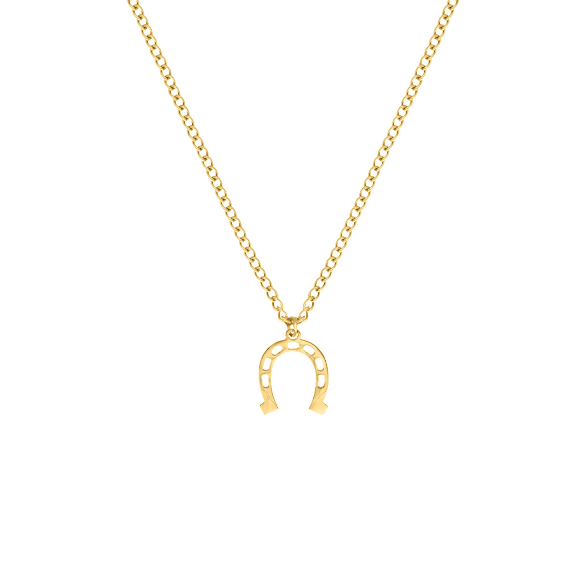 Kinder ketting horseshoe goudkleurig