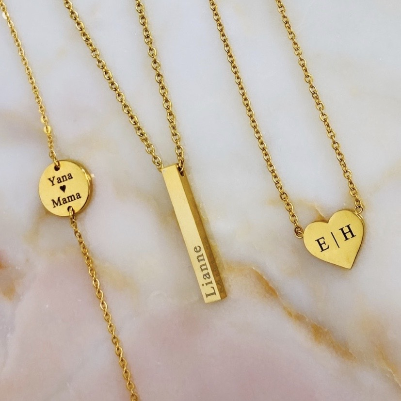 Naam ketting Goud Kleurig