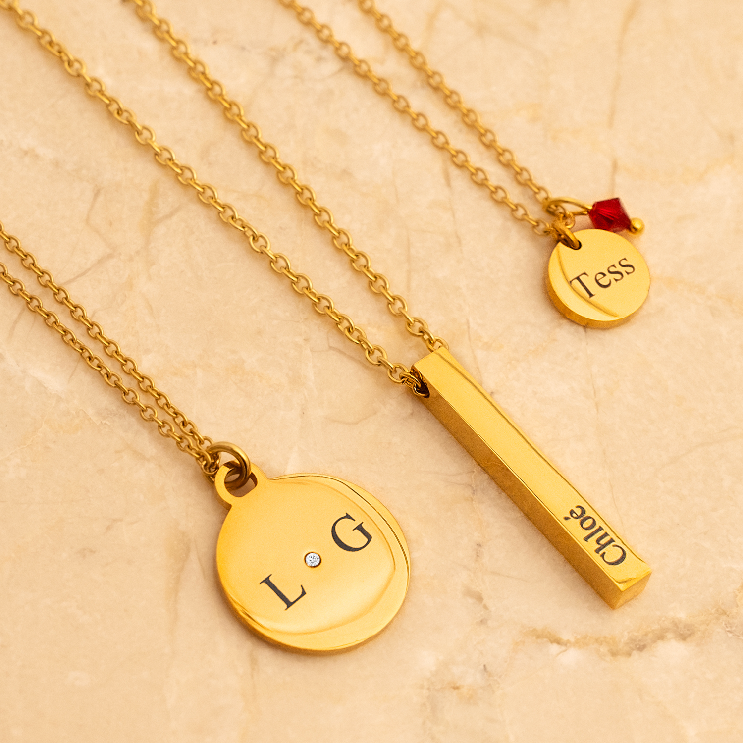 Naam ketting Goud Kleurig