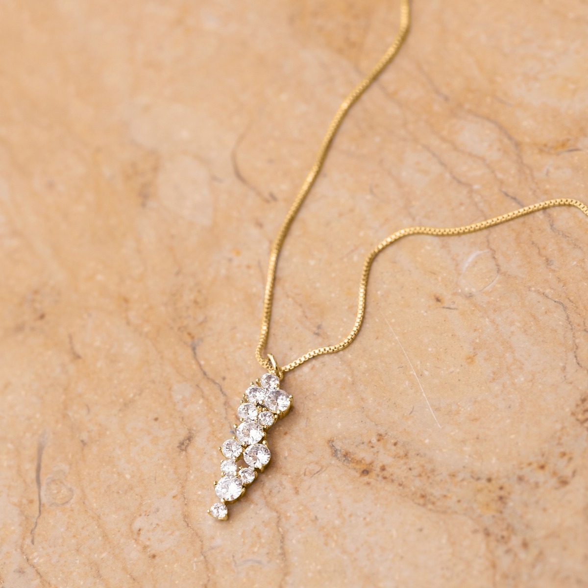 Gouden bruids ketting met hanger