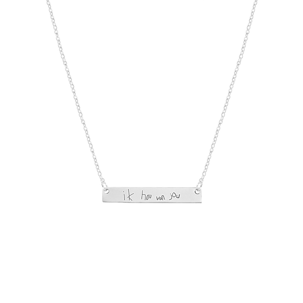 Ketting Met Eigen Tekst Graveren