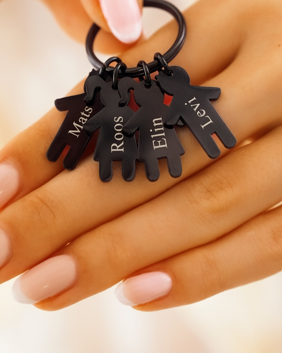 Sleutelhanger kids zwart