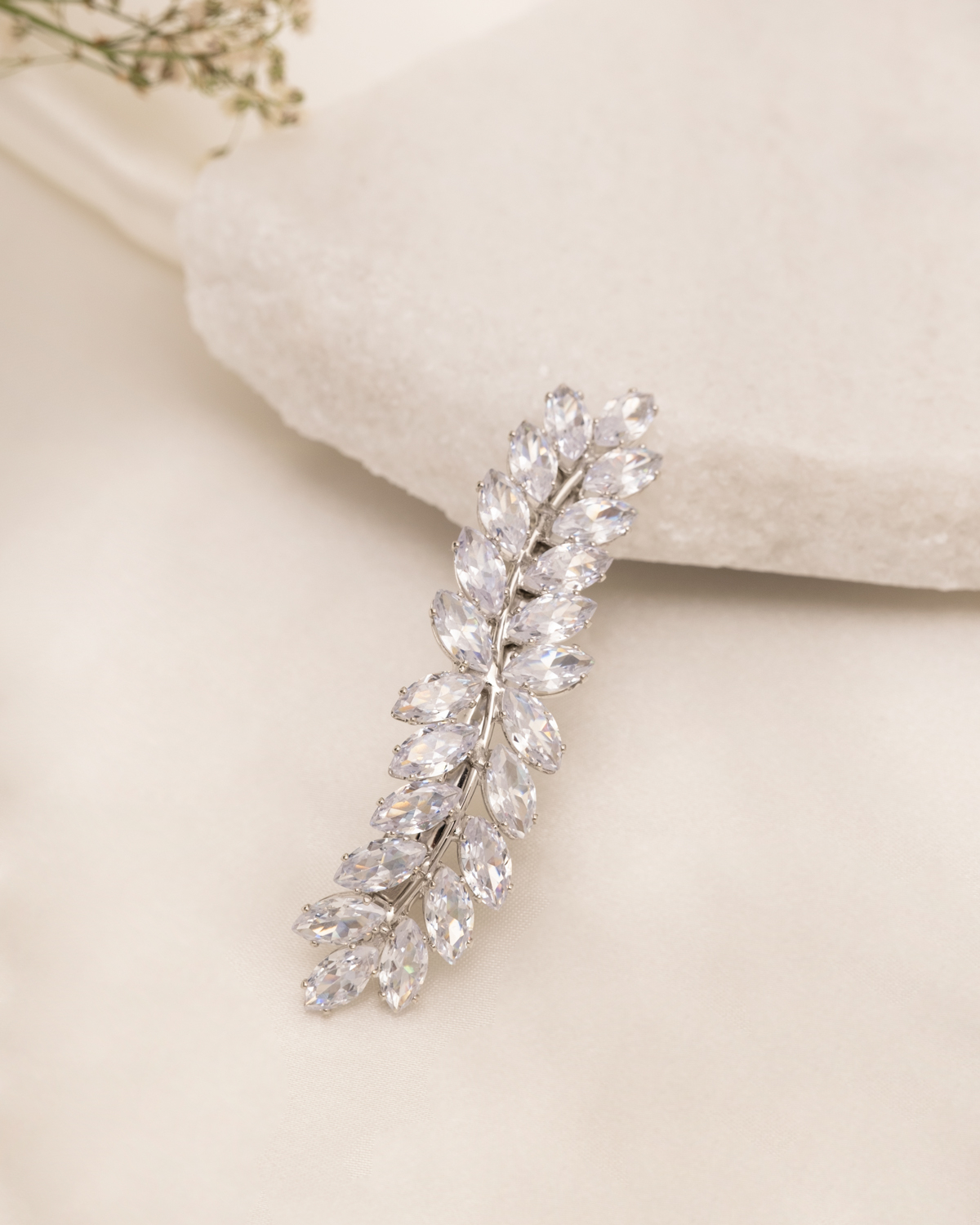Haarclip luxury leaves