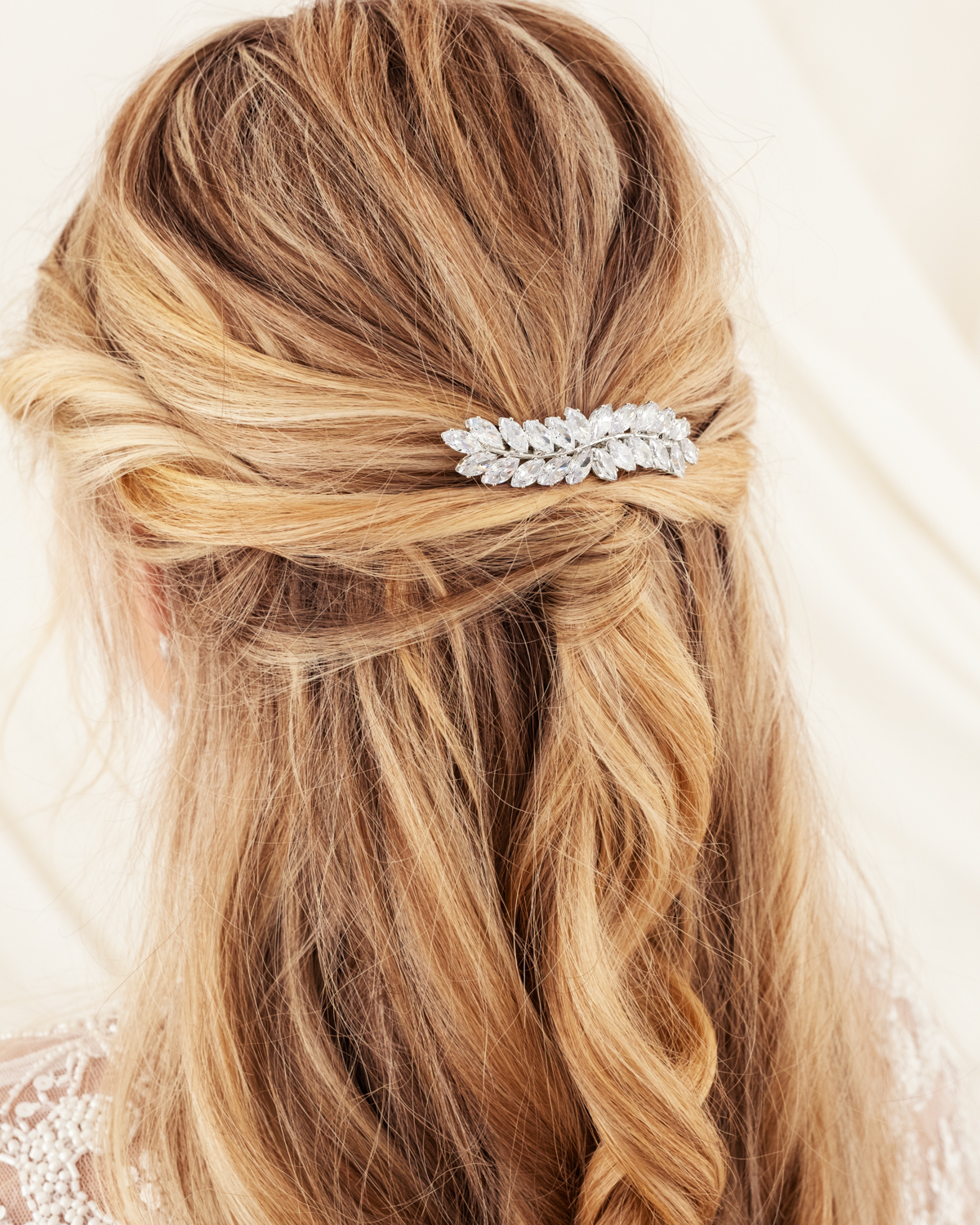 Haarclip luxury leaves
