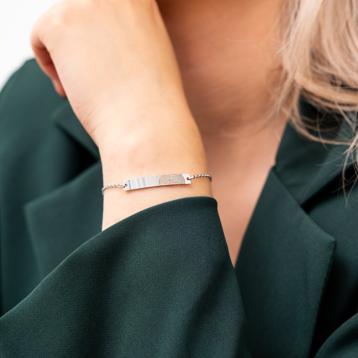 Vingerafdruk armband bar