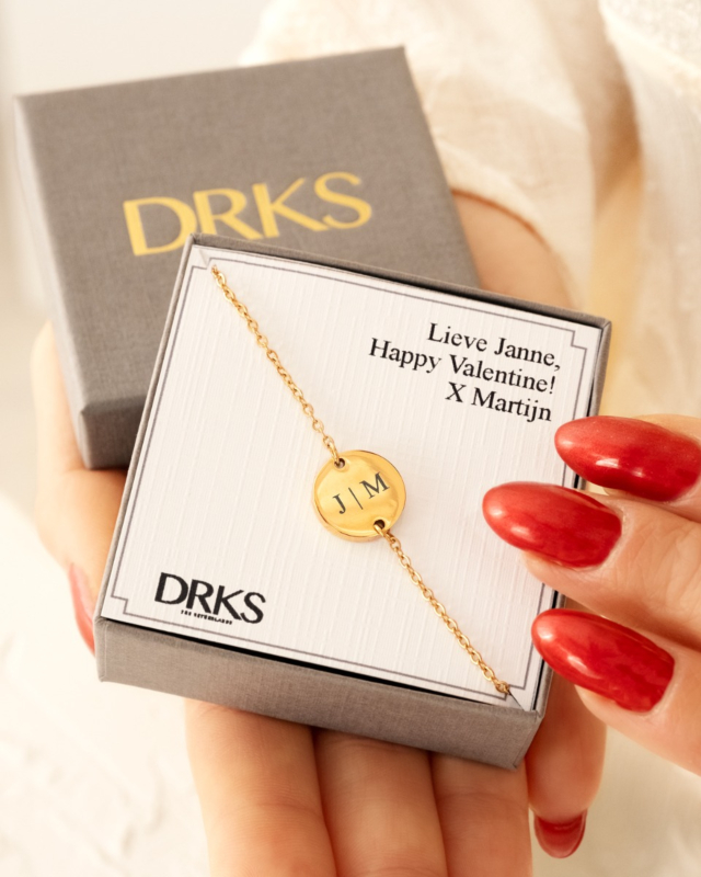 Graveerbare Armband Rond Goud Kleurig