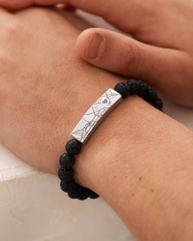 Where we met heren kralen armband