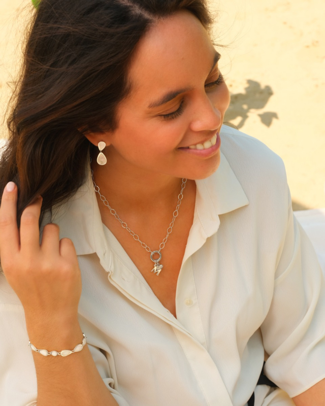 Zilveren sieraden look
