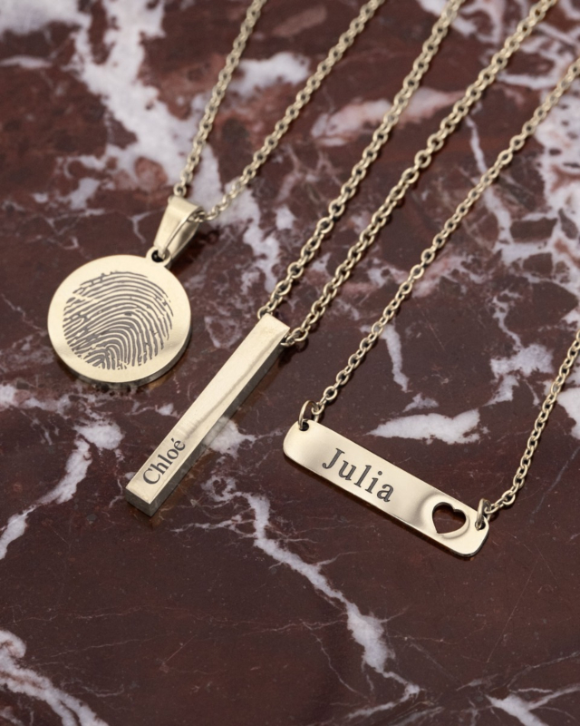 Zilveren graveerbare kettingen