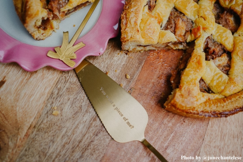 Taartschep graveren in het goud