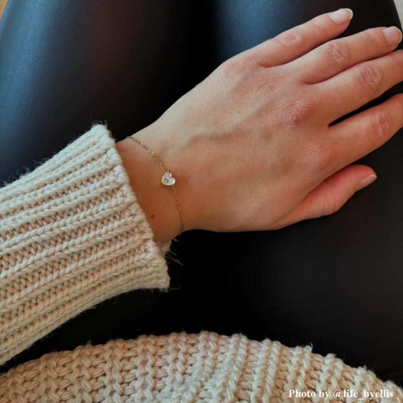 Gouden hartjes armband