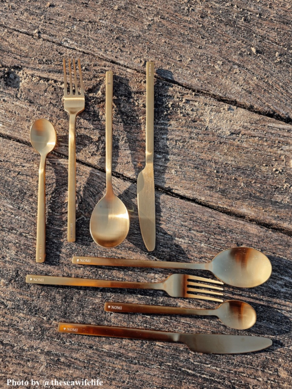 Graveerbaar gouden bestek