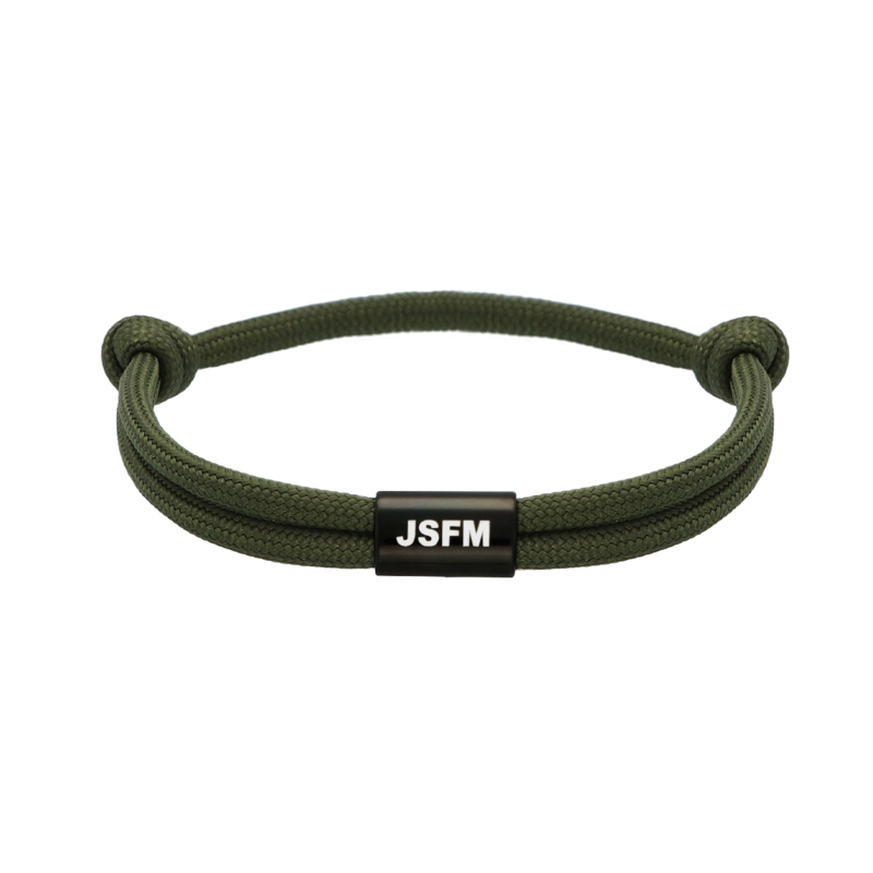 Naam armband heren groen