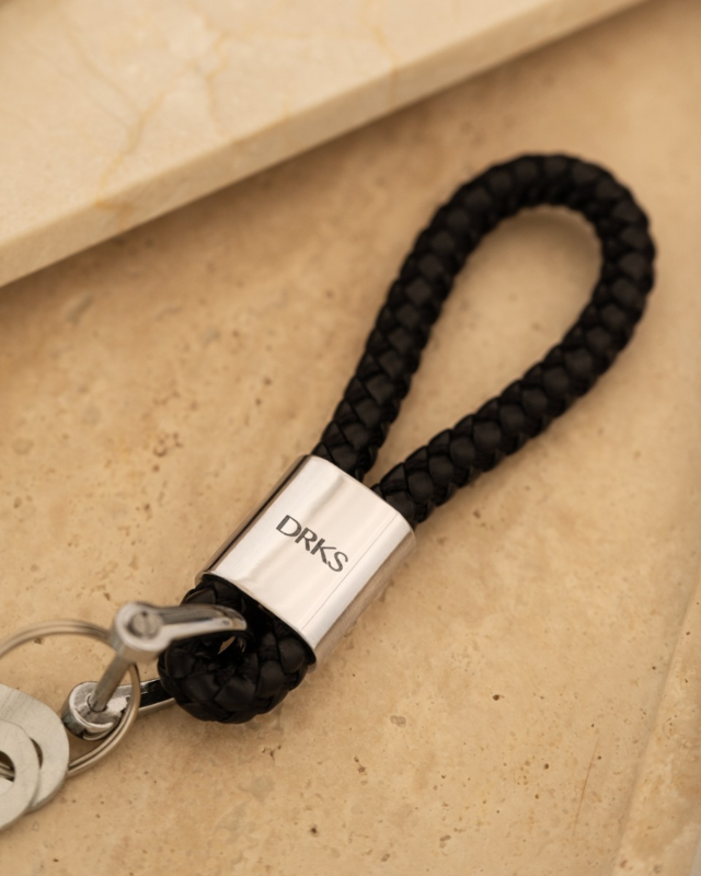 Leren sleutelhanger DRKS