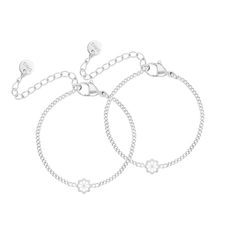 Moeder & dochter flower armband