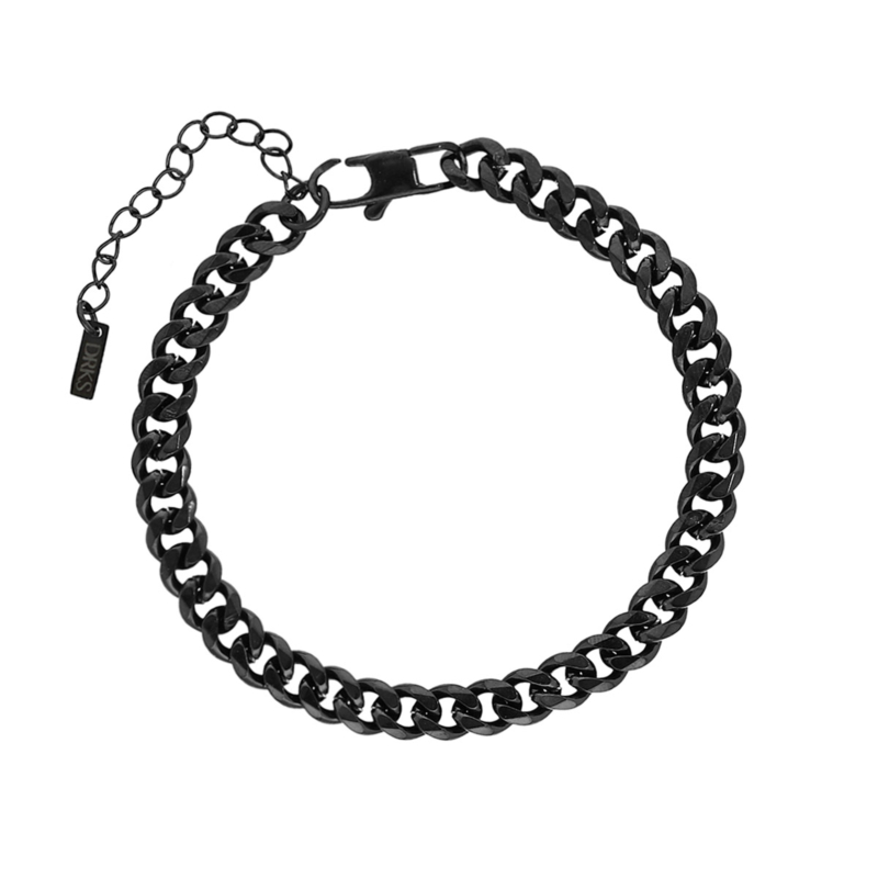 Heren armband chain zwart