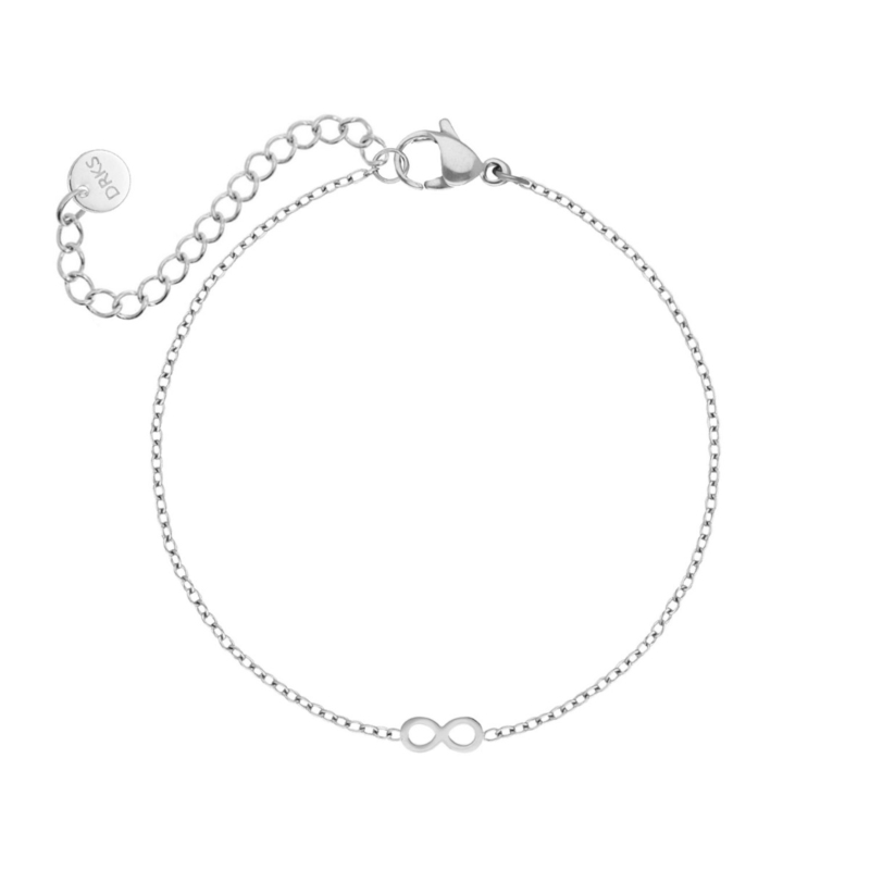 Zilveren armband mini infinity